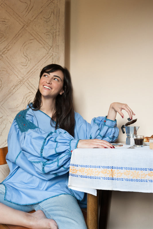 Dion blusa - Celeste